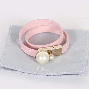 dior pearl double wrap bracelet